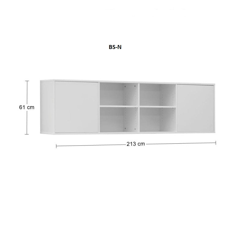 Individualisierbares Schrankbett Horizontal Basismöbel-Set Congo 90, 120, 140 x 200 cm