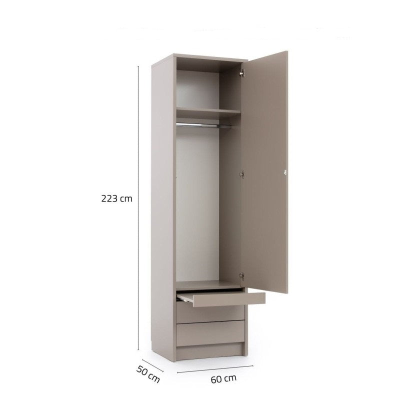 Anpassbares Genius Murphy Bett Möbel-Set 160×200 cm – Kaschmir