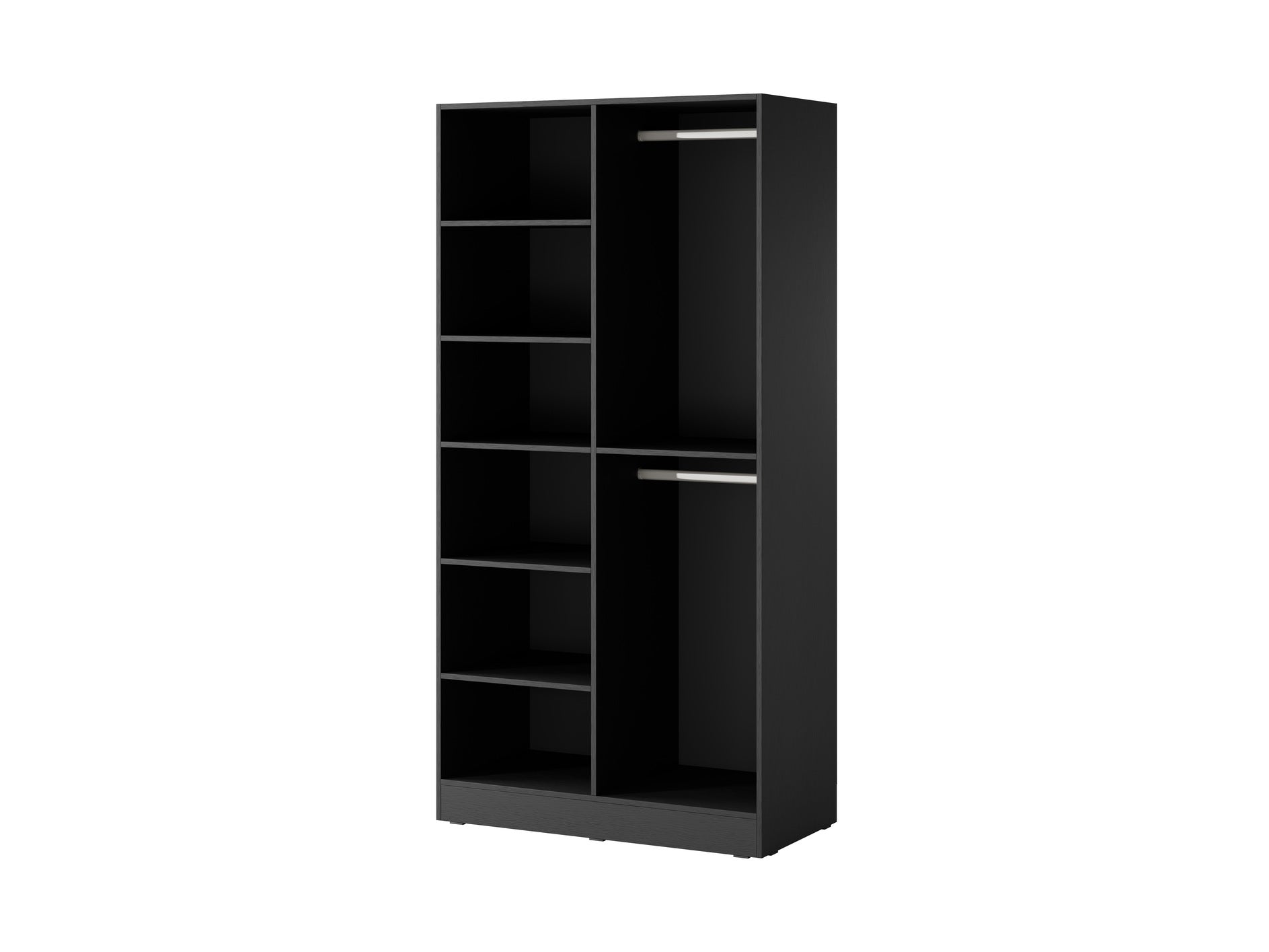 PI Sandbox Modular 2-Door Wardrobe – Flutes Black
