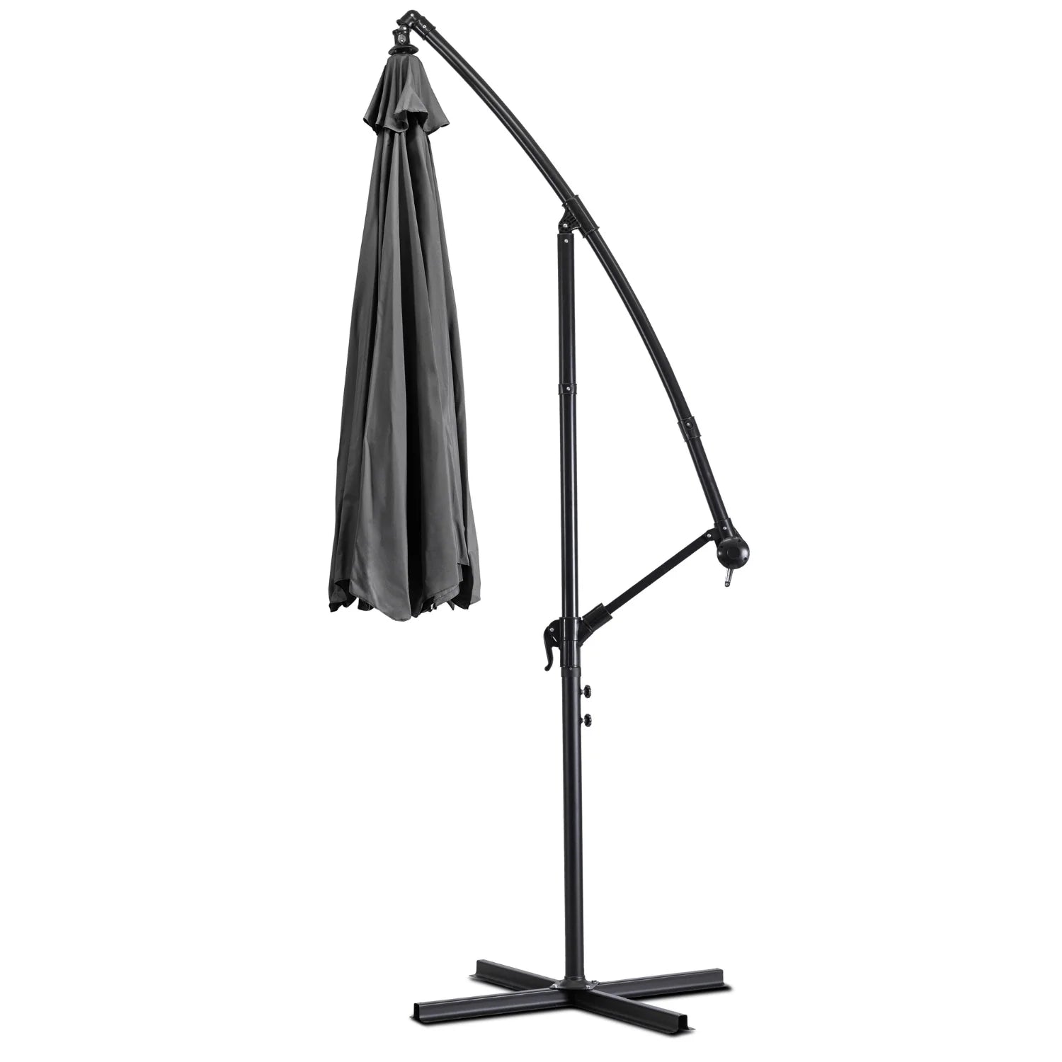 Elite AKRON Gartenschirm Grau - Stilvoller & funktionaler Schattenspender