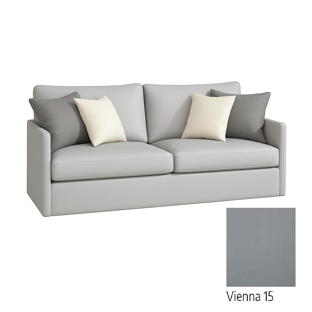 Genius Wandbett Congo 160 x 200 cm mit Sofa, Öko-Leder, LED-Beleuchtung