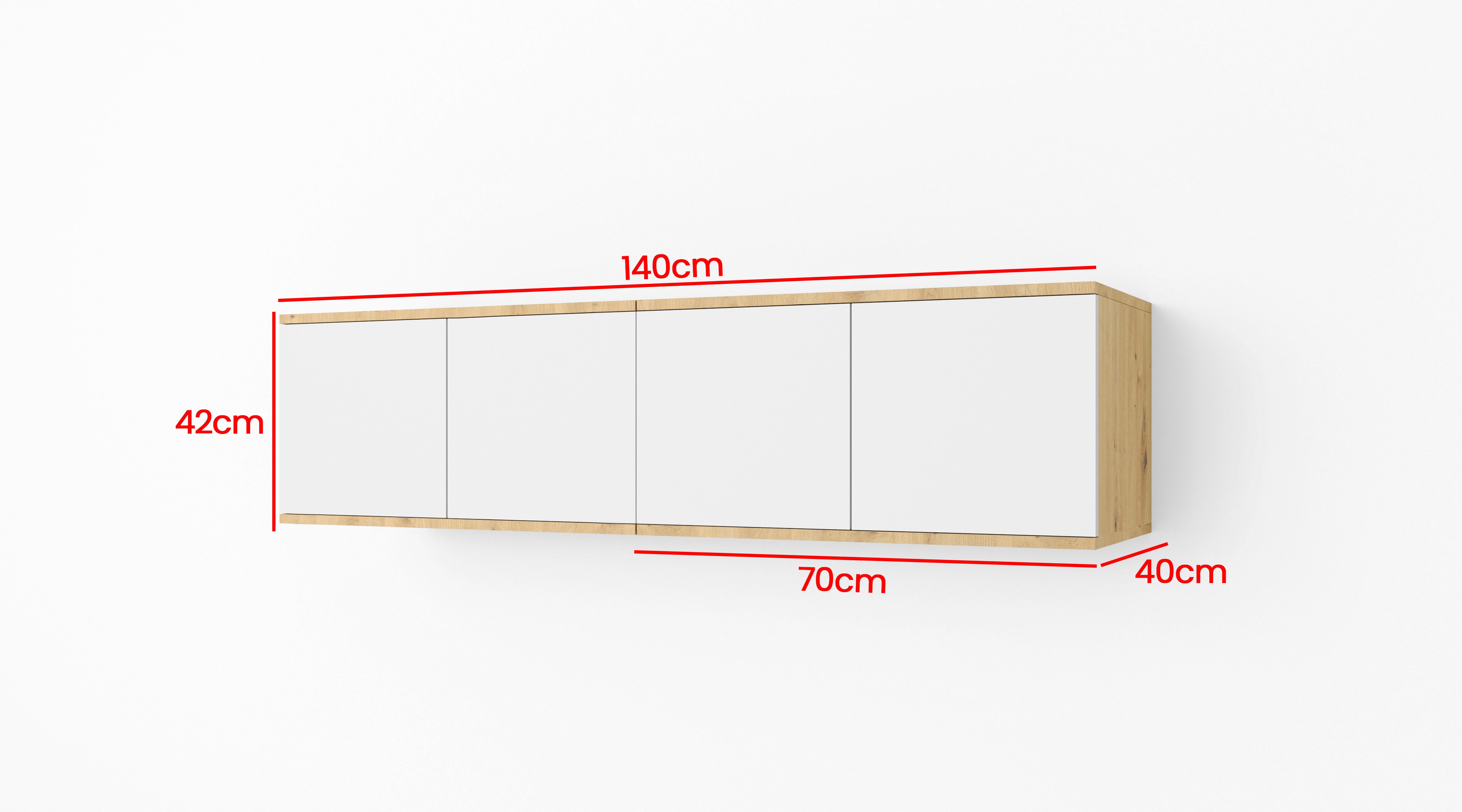PK Sevilla TV-Wandschrank 140 cm