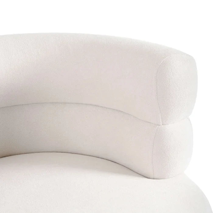 ELITE NANTES Two-Seater Sofa for Living Room -Cream/Gold Modern