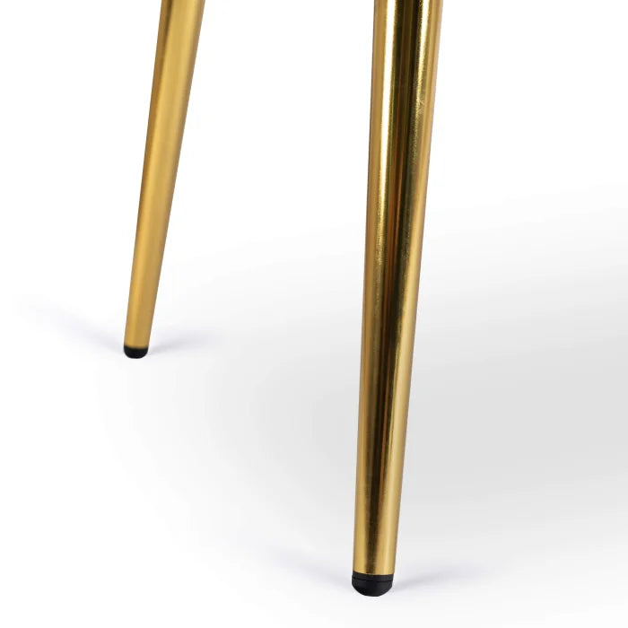 ELITE NANTES Two-Seater Sofa for Living Room -Cream/Gold Modern