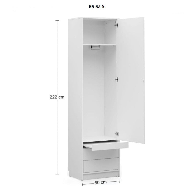 Individualisierbares Schrankbett Horizontal Basismöbel-Set Congo 90, 120, 140 x 200 cm