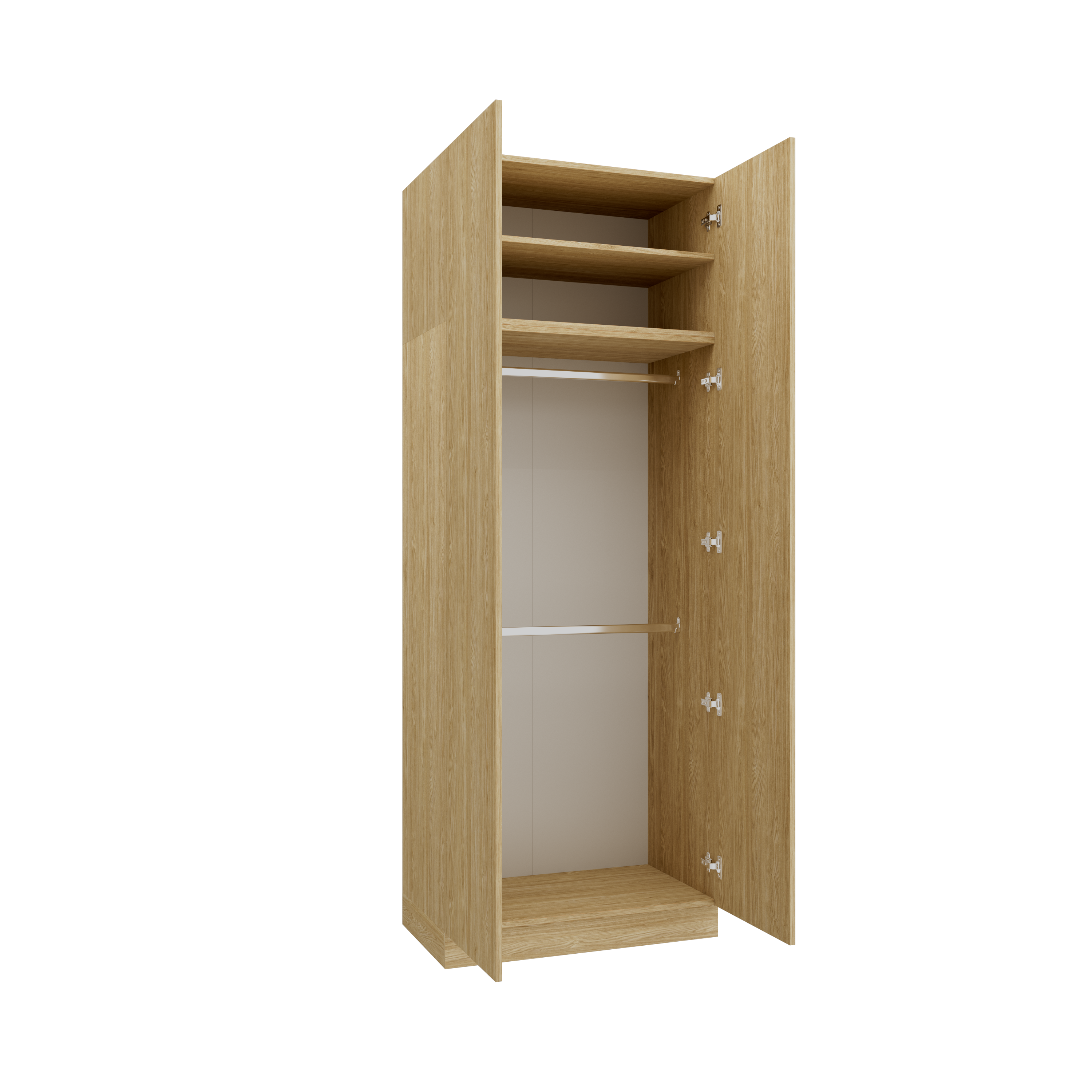 SLEEP VARIA Individuell gestaltbares Schlafzimmer-Einbausystem mit Nachttischen – Geölte Eiche / Geölte Eiche