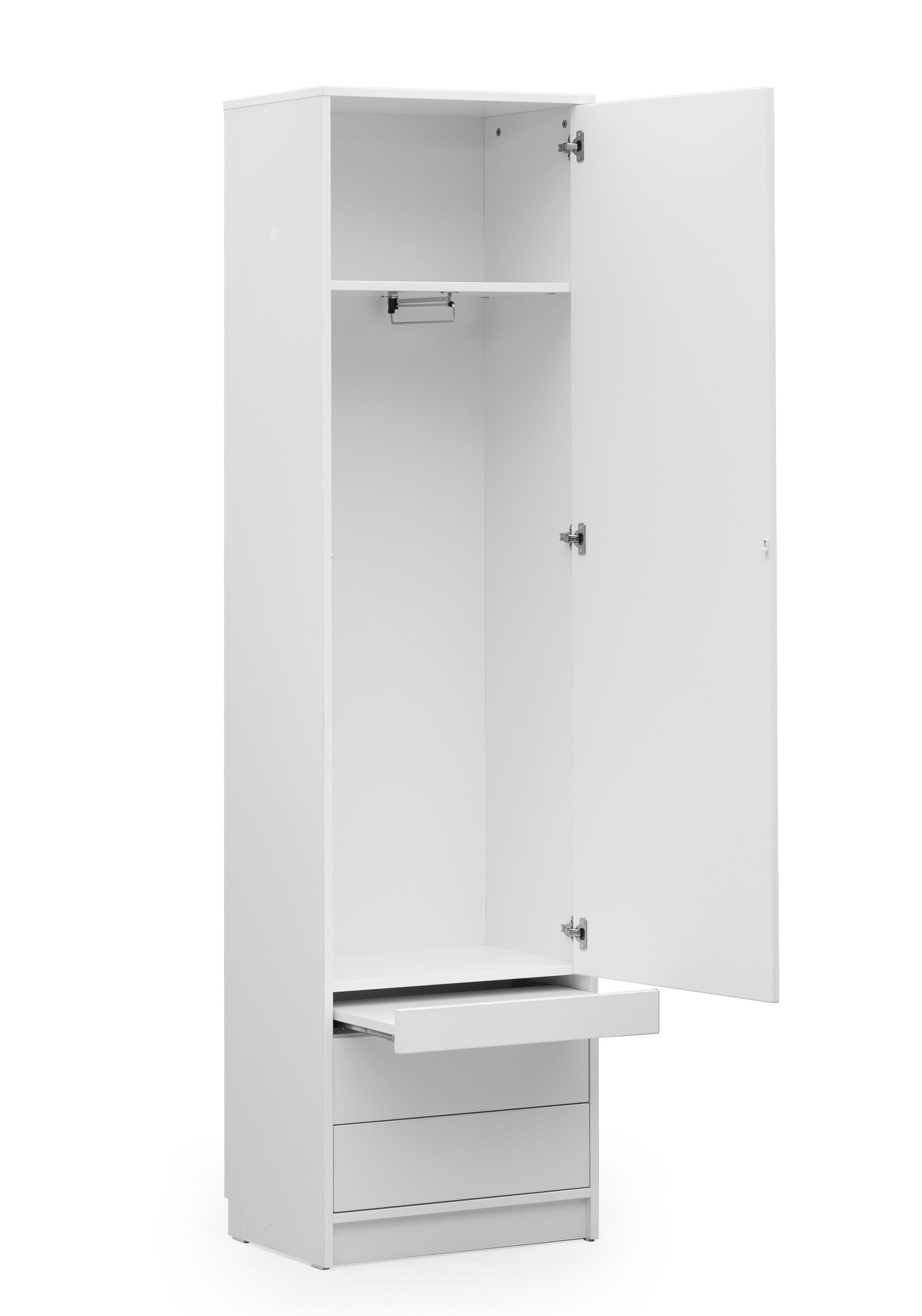 Individualisierbares Schrankbett Basic Möbelset Weiß Matt 90, 120, 140 x 200 cm