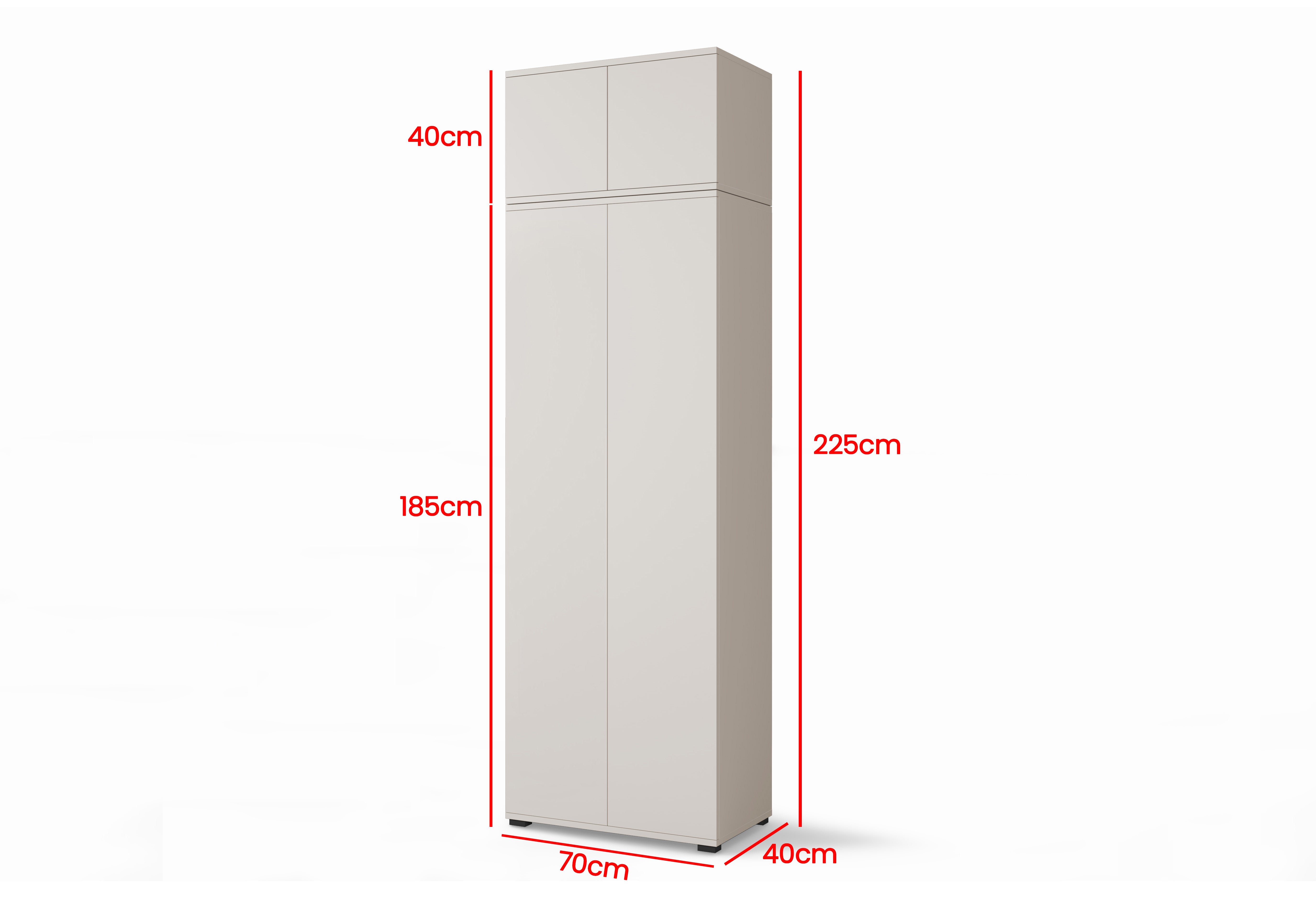 PK Bianco 10 Hallway Wardrobe Set