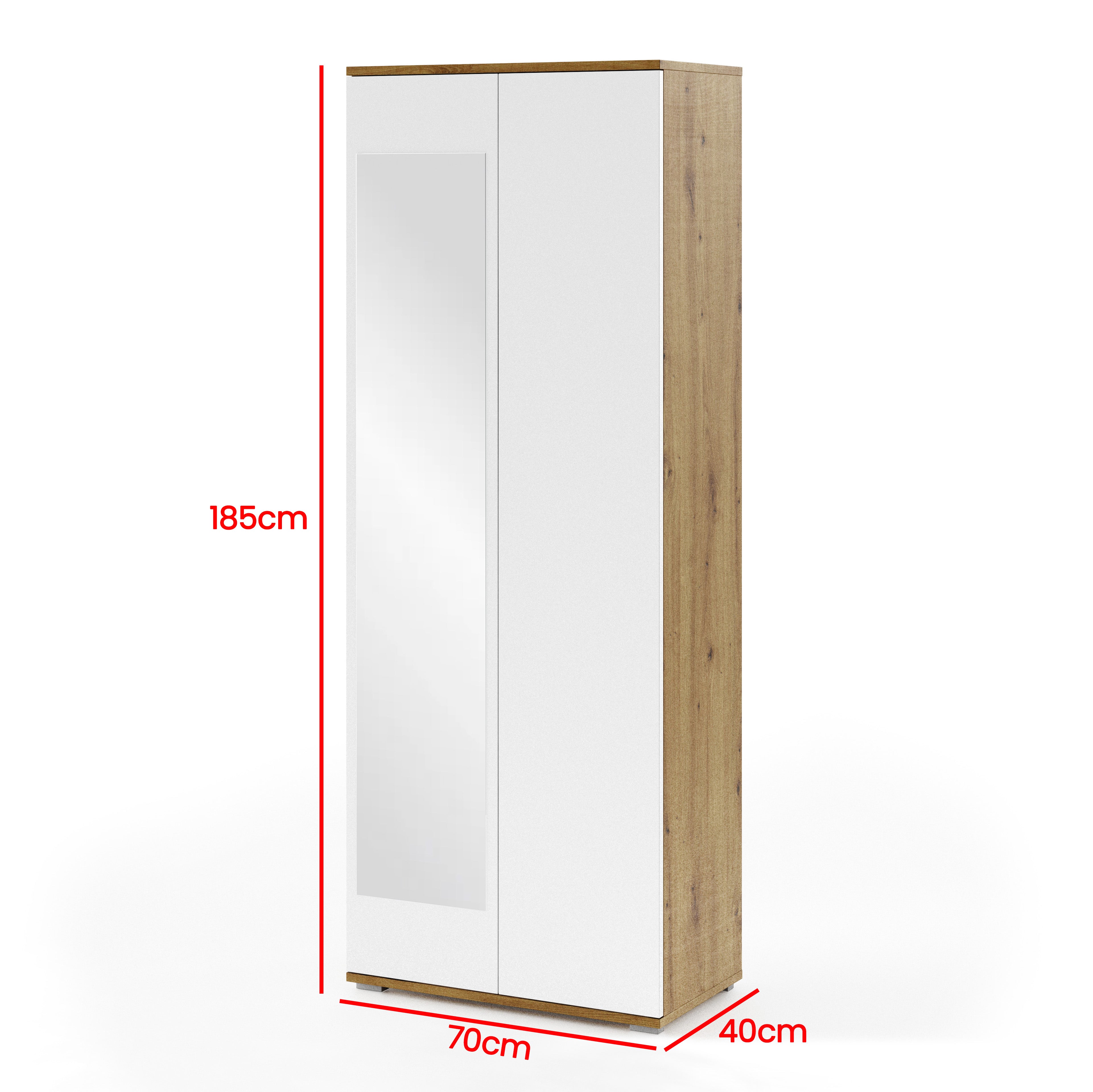 PK Sevilla 1 Hallway Wardrobe -Upholstered Panels in Various Colours