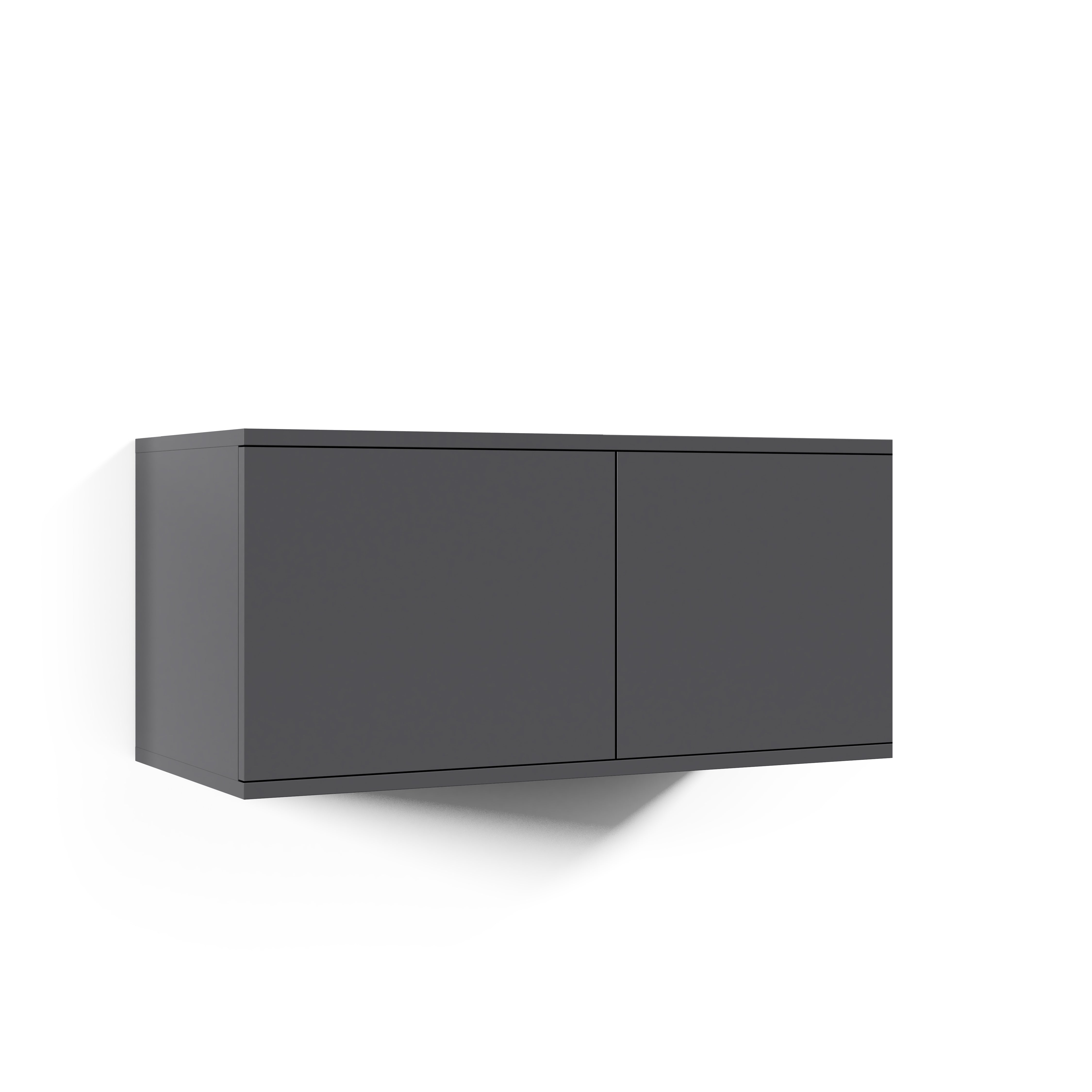 PK Emi 32 Hallway Wardrobe Graphite - Upholstered Panels in Various Colours