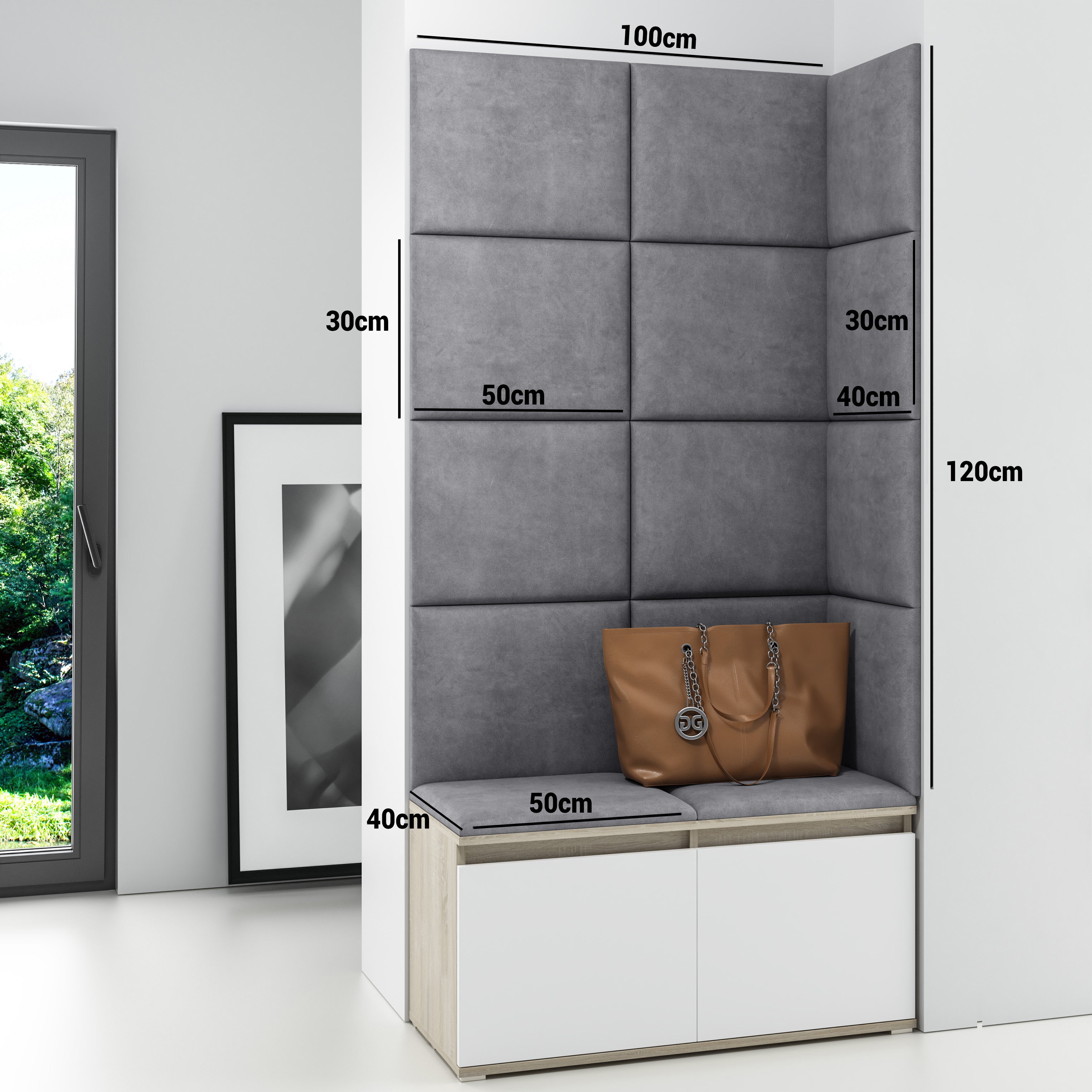 PK Emi 2 Flurschrank Sonoma - Gepolsterte Paneele in verschiedenen Farben