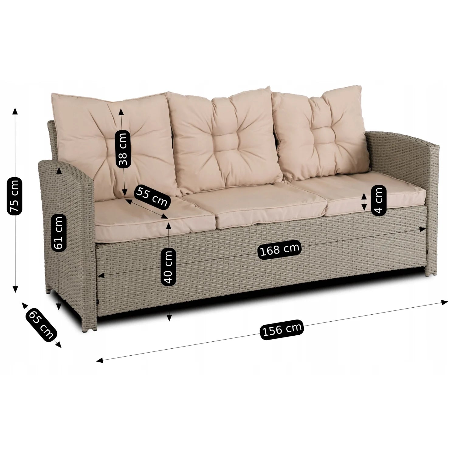 Elite COLORADO Outdoor Furniture Set – Beige