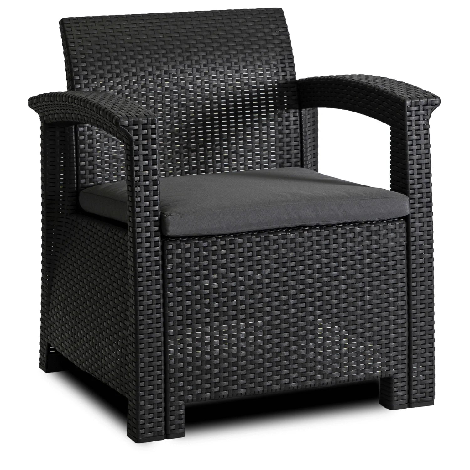 Elite COLUMBIA Outdoor Furniture Set – Black & Dark Gray