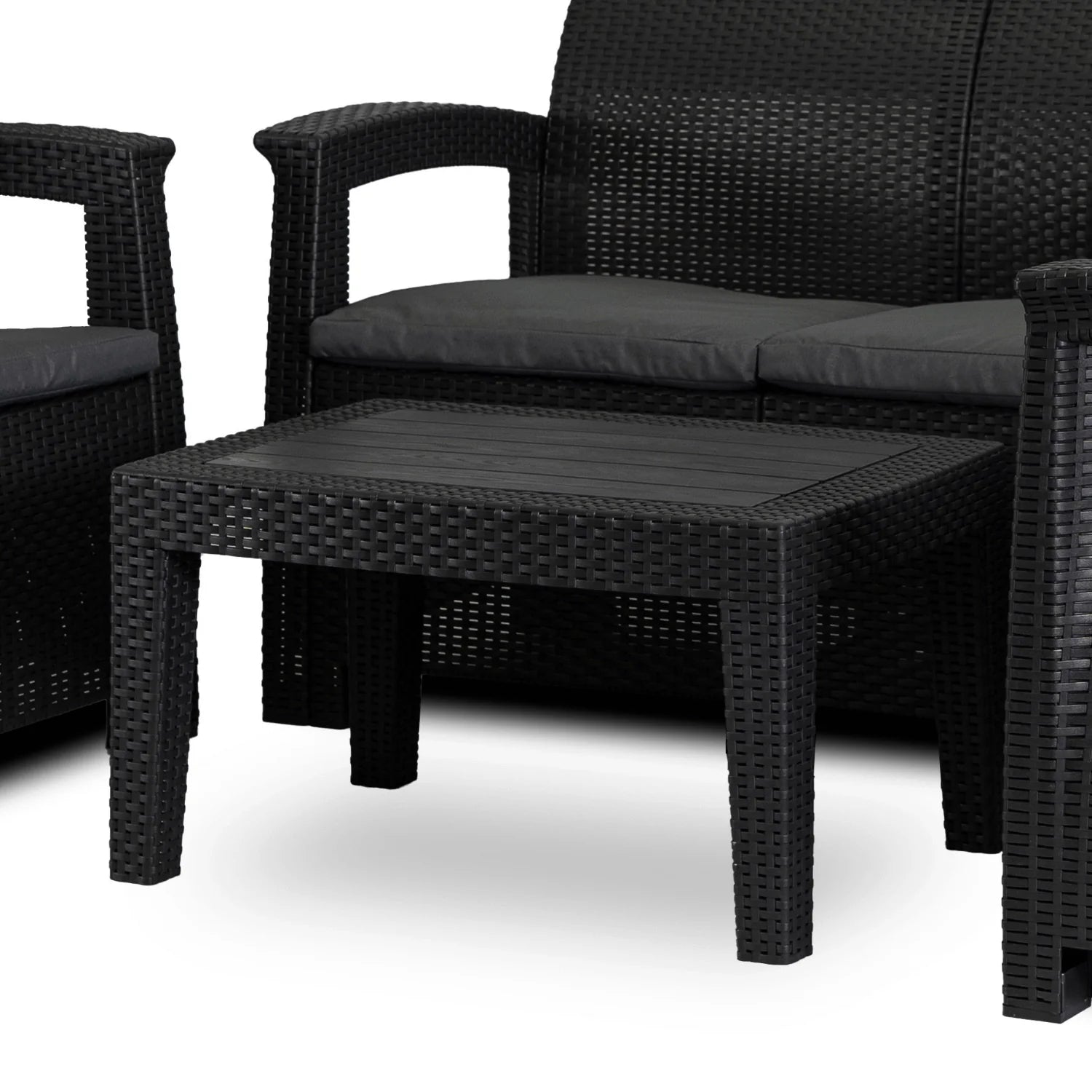 Elite COLUMBIA Outdoor Furniture Set – Black & Dark Gray