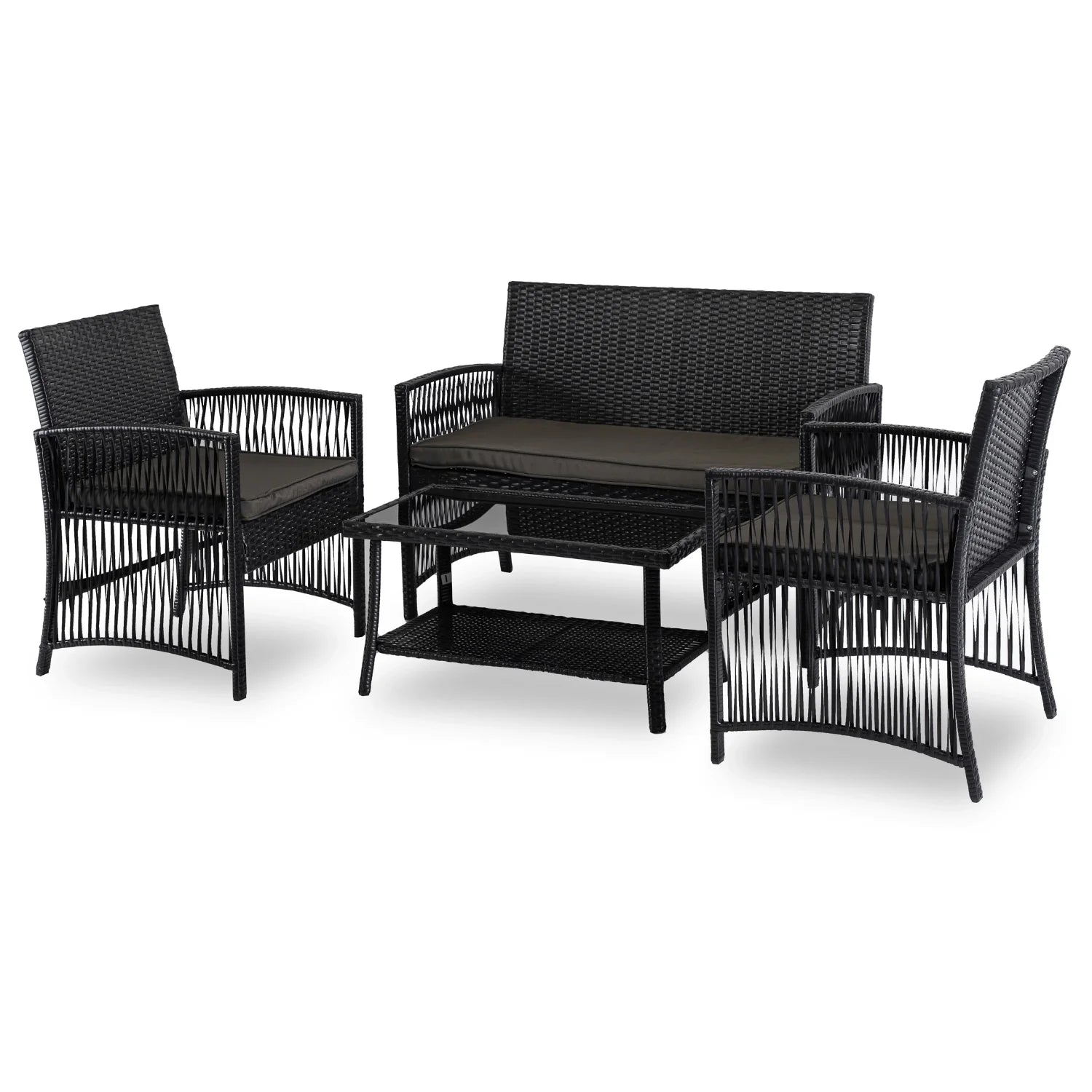 Elite FILADELFIA Outdoor Furniture Set – Black