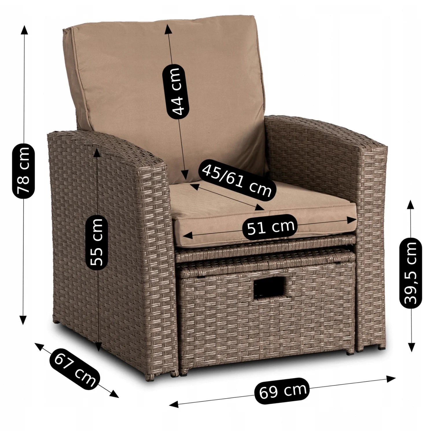 Elite FLORYDA Outdoor Furniture Set – Beige