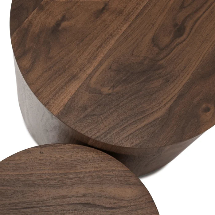 Elite Leila Walnut Loft Coffee Table Set