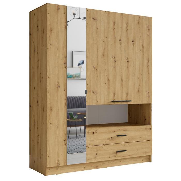 MO Torino 3D Wardrobe – Oak Artisan