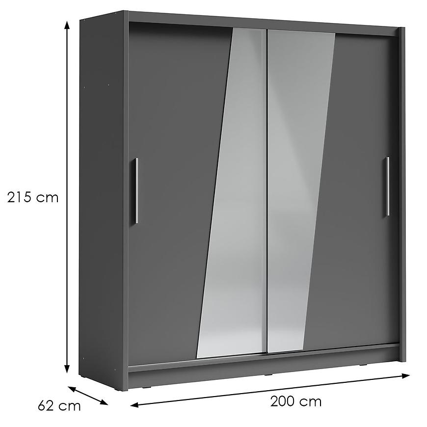 MO Bergamo III Wardrobe – Grey Graphite