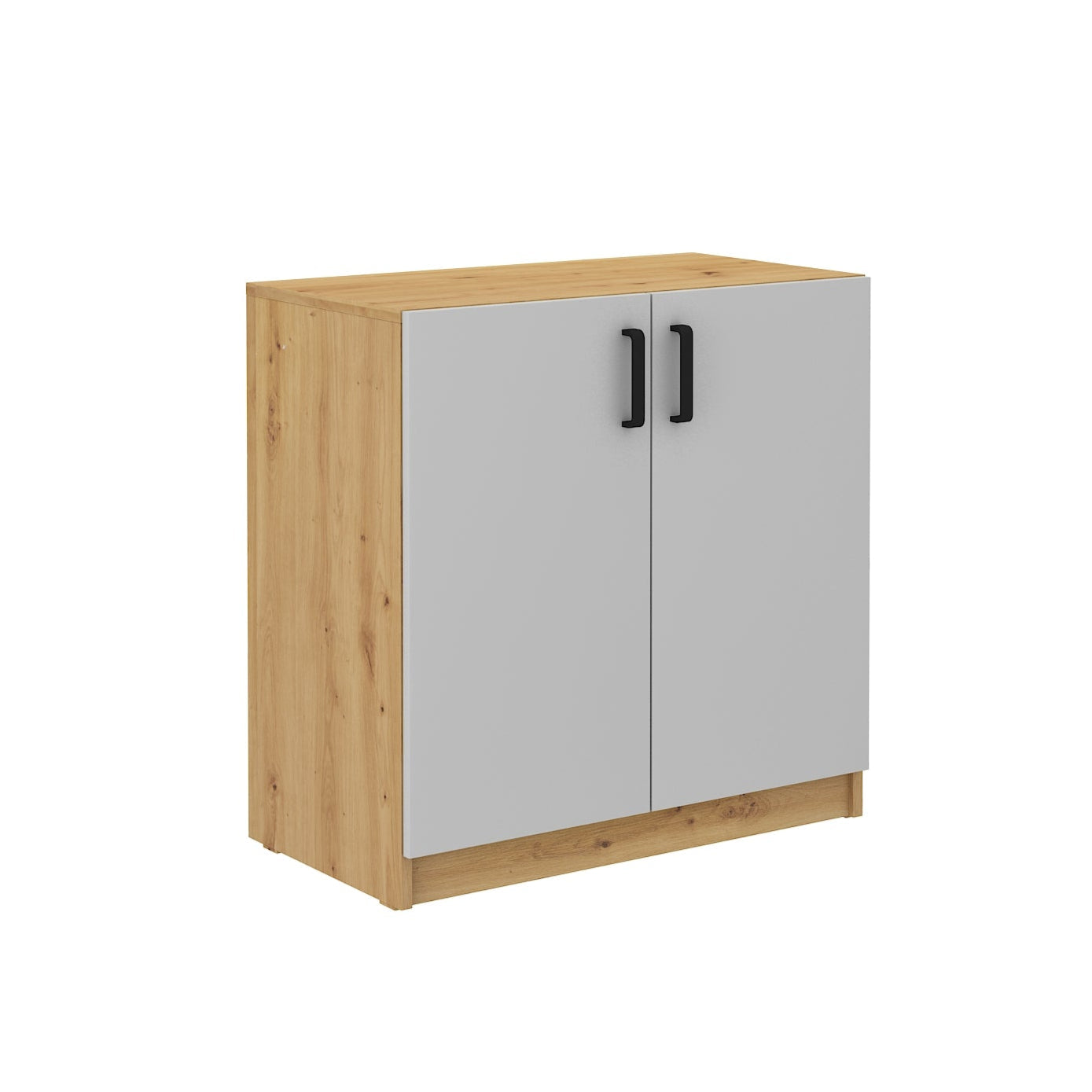 LE Malta 102 2F Lower Cabinet in Light Grey & Artisan Oak