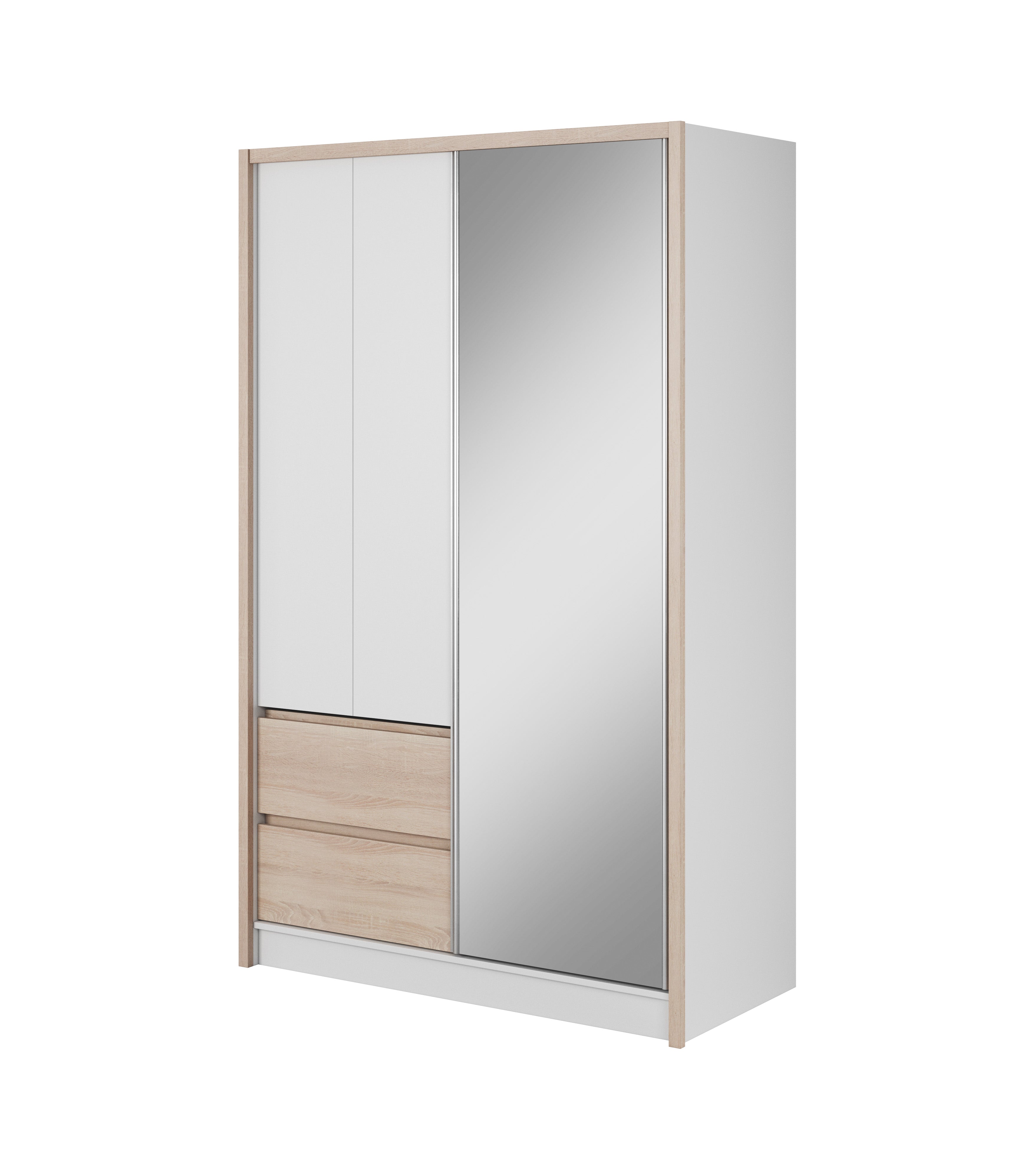 Wardrobe Sara Sonoma Oak White