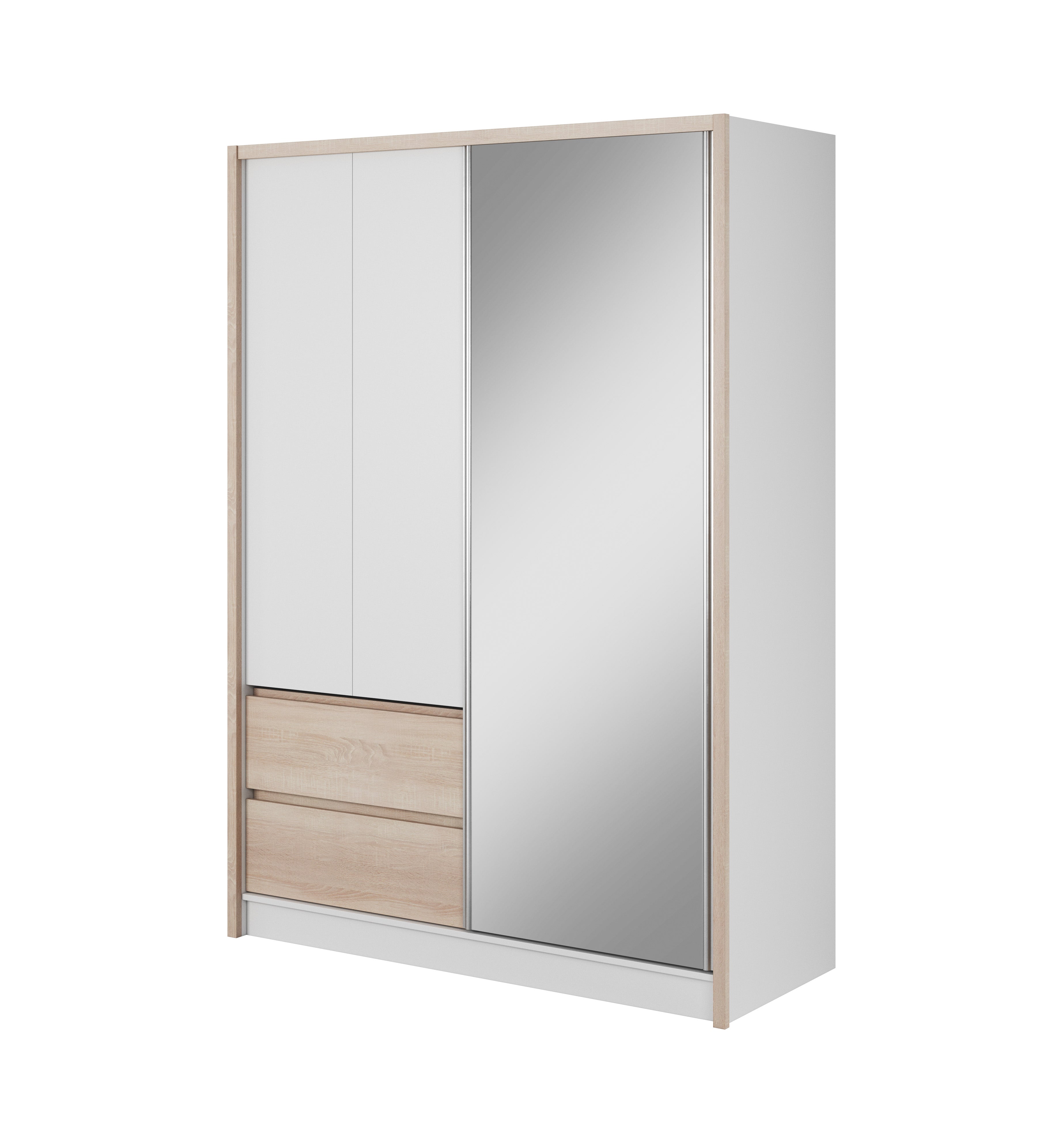 Wardrobe Sara Sonoma Oak White