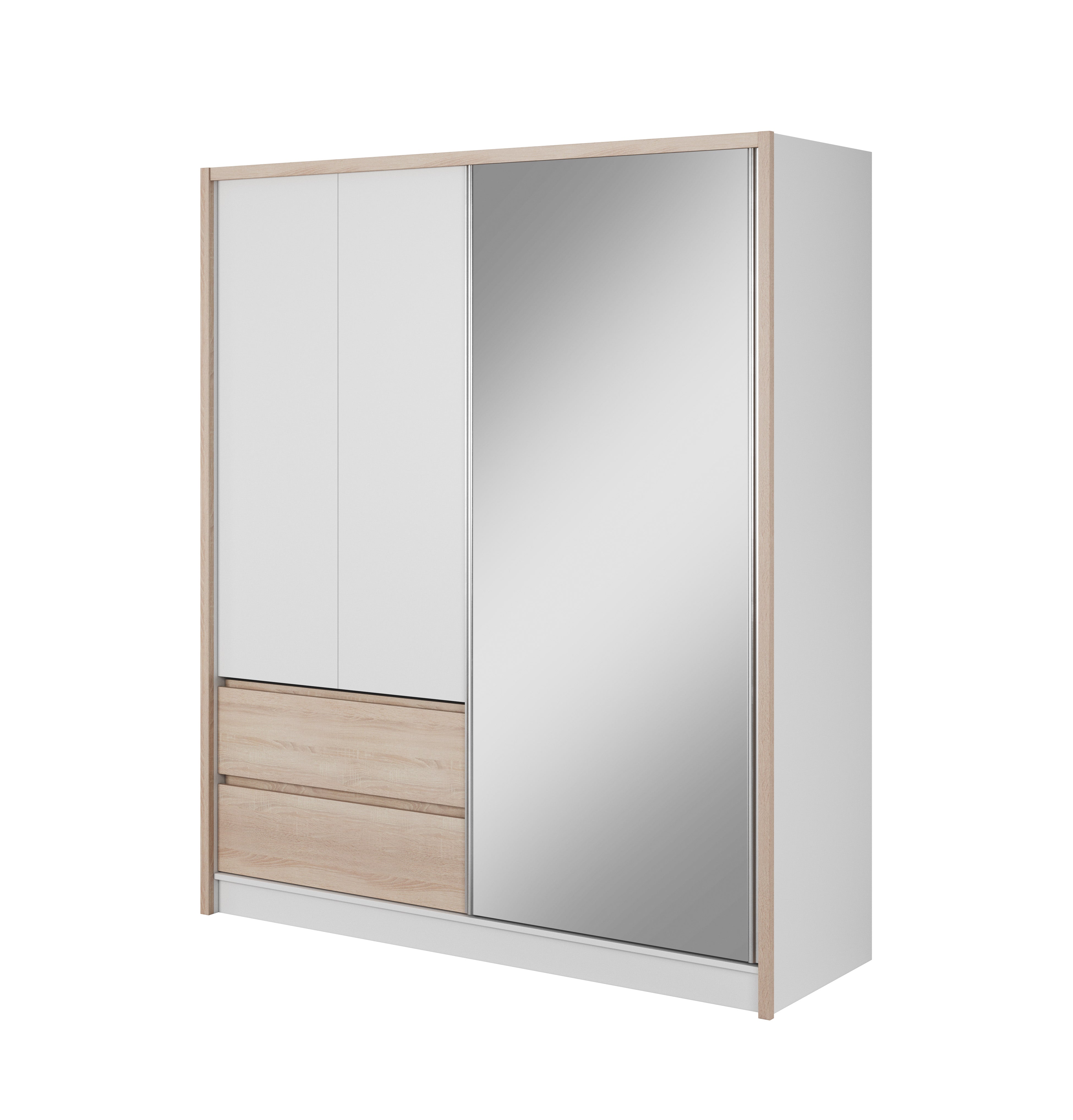 Wardrobe Sara Sonoma Oak White