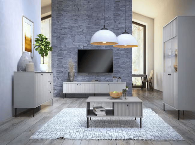 MO Iris Sideboard 2-Door 3-Drawer – Grey