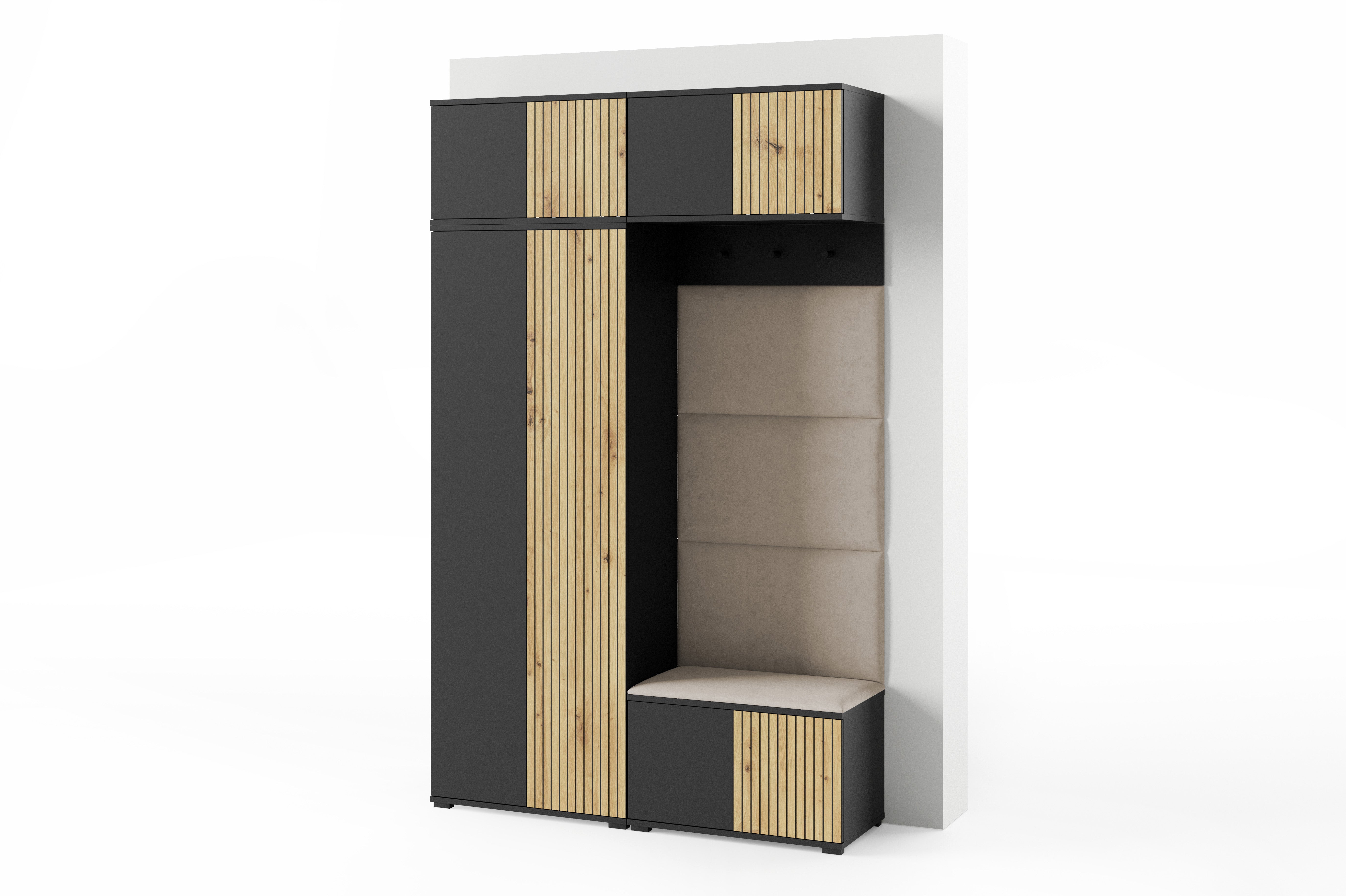 PK Ross 3 Hallway Set –  Upholstered Panels in Various Colours