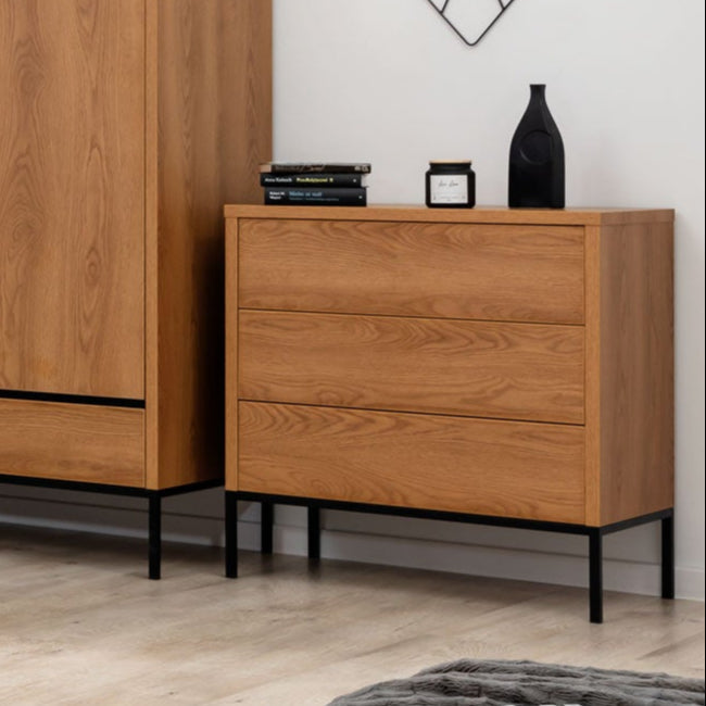 NE Loft Caramel – 3-Drawer Chest
