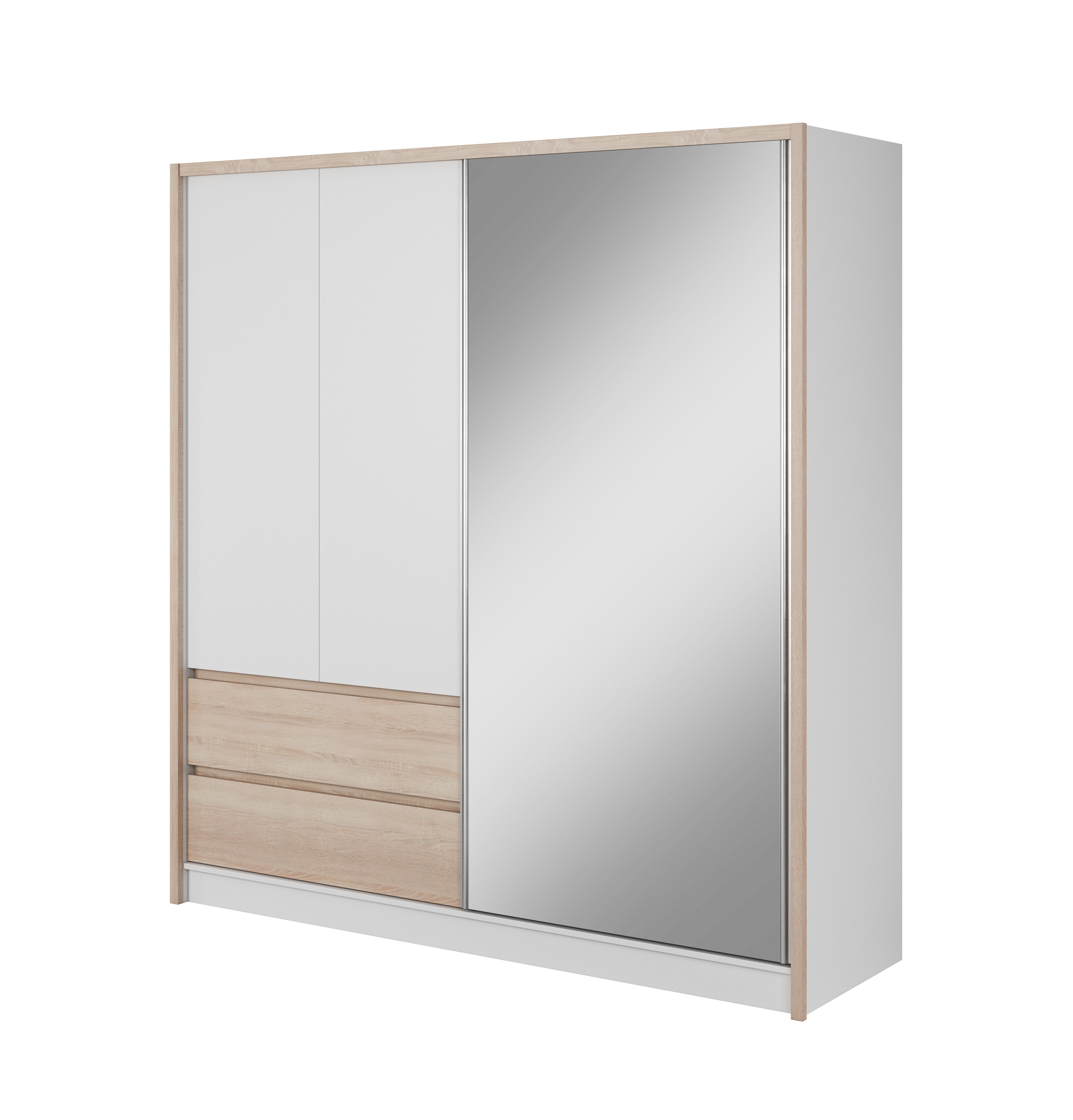Wardrobe Sara Sonoma Oak White