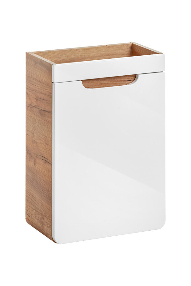 Waschtischunterschrank Aruba – Craft Oak / Weiß Hochglanz | 40 & 50 cm | Build Your Bathroom