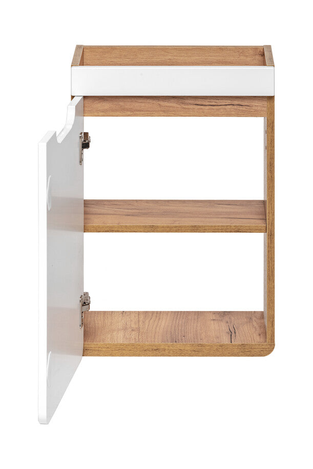 Waschtischunterschrank Aruba – Craft Oak / Weiß Hochglanz | 40 & 50 cm | Build Your Bathroom