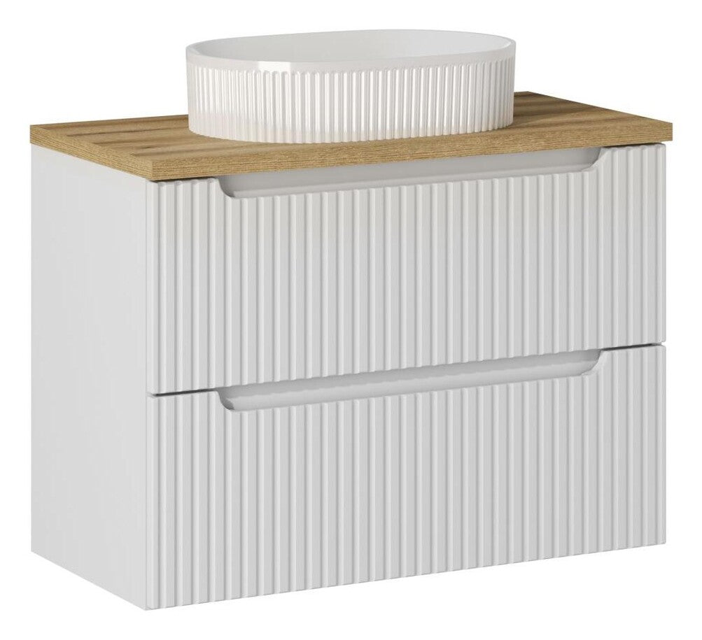 Beyond 5 Aufsatzwaschtisch, weiß glänzend – Keramik, 48 cm