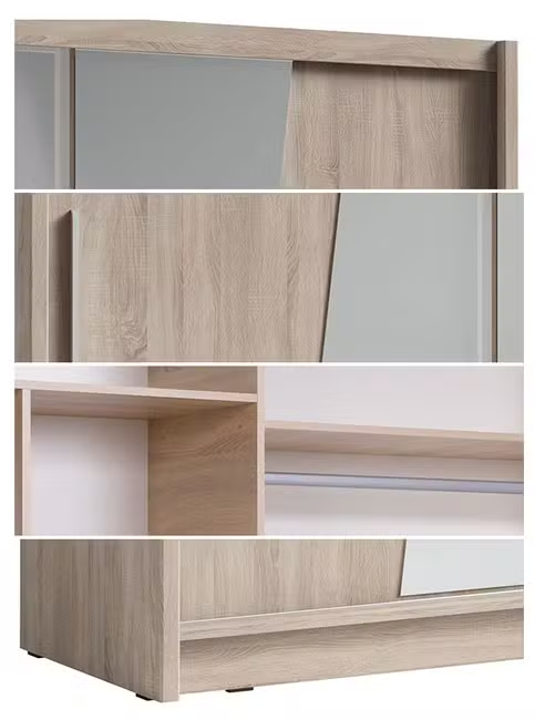 MO Bergamo III Wardrobe – Oak Sonoma