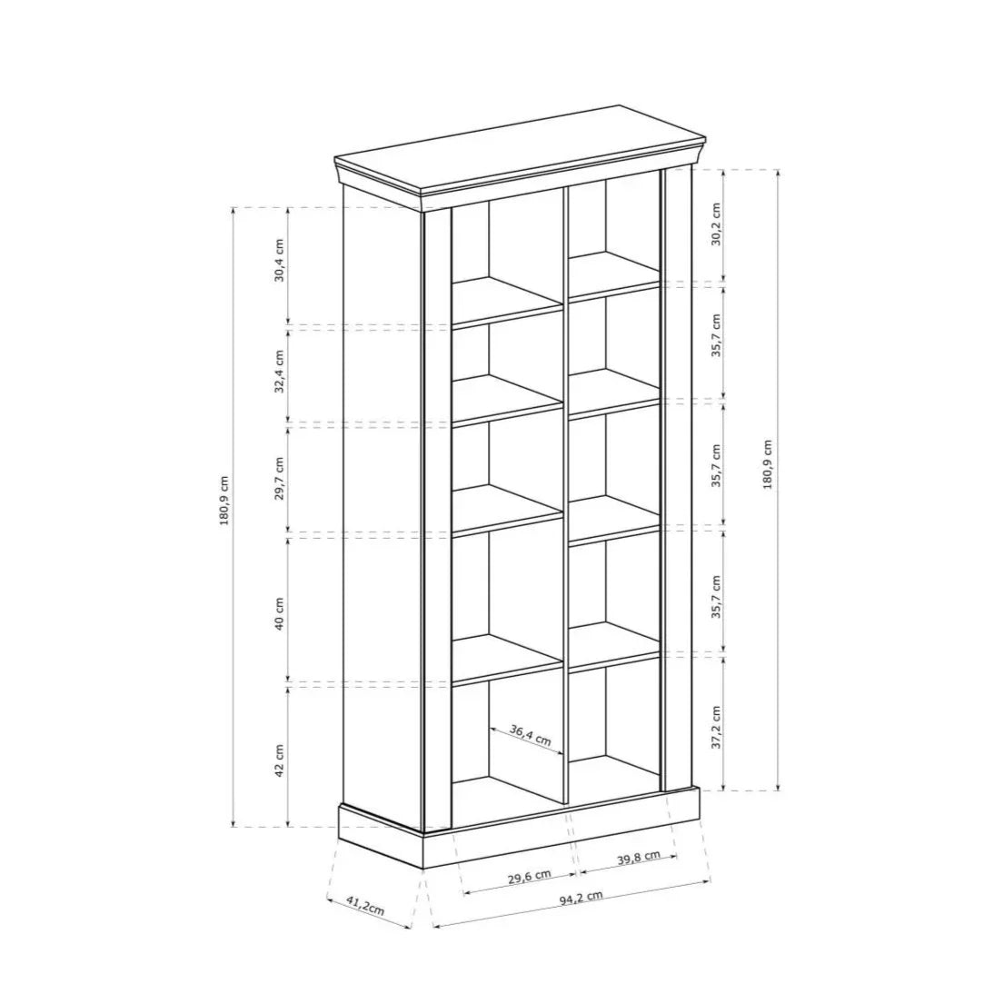 S-Antica Display Cabinet Kraft Gold A-10