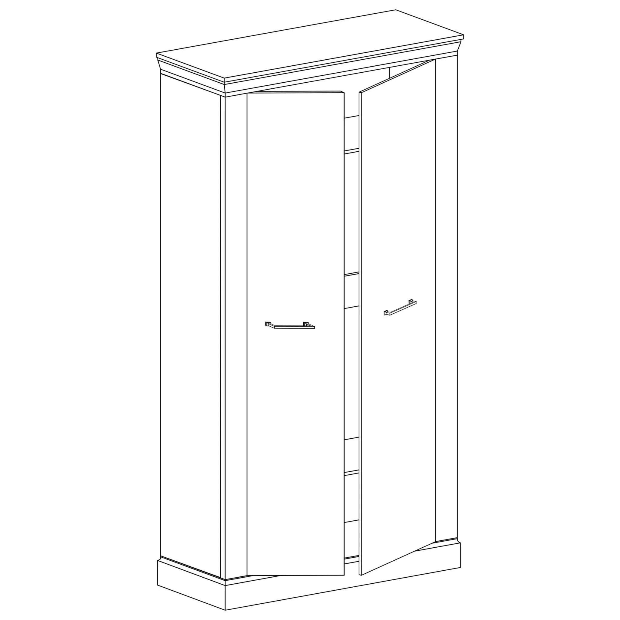 S-Antica A-16 Kleiderschrank Kraft Gold