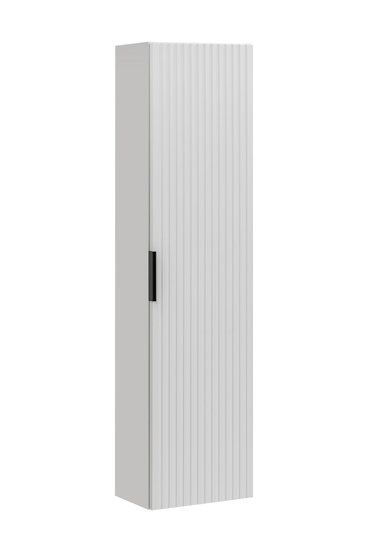 Adel Hoher Schrank 1 Tür – Mattweiß, 35x25x140 cm