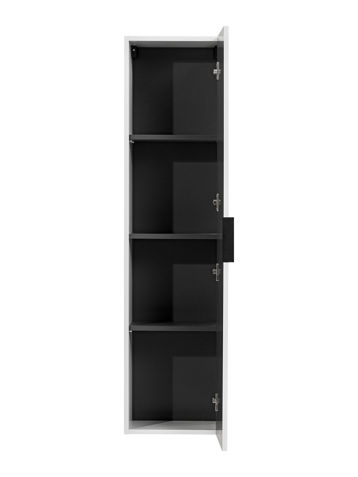 Adel Hoher Schrank 1 Tür – Mattweiß, 35x25x140 cm