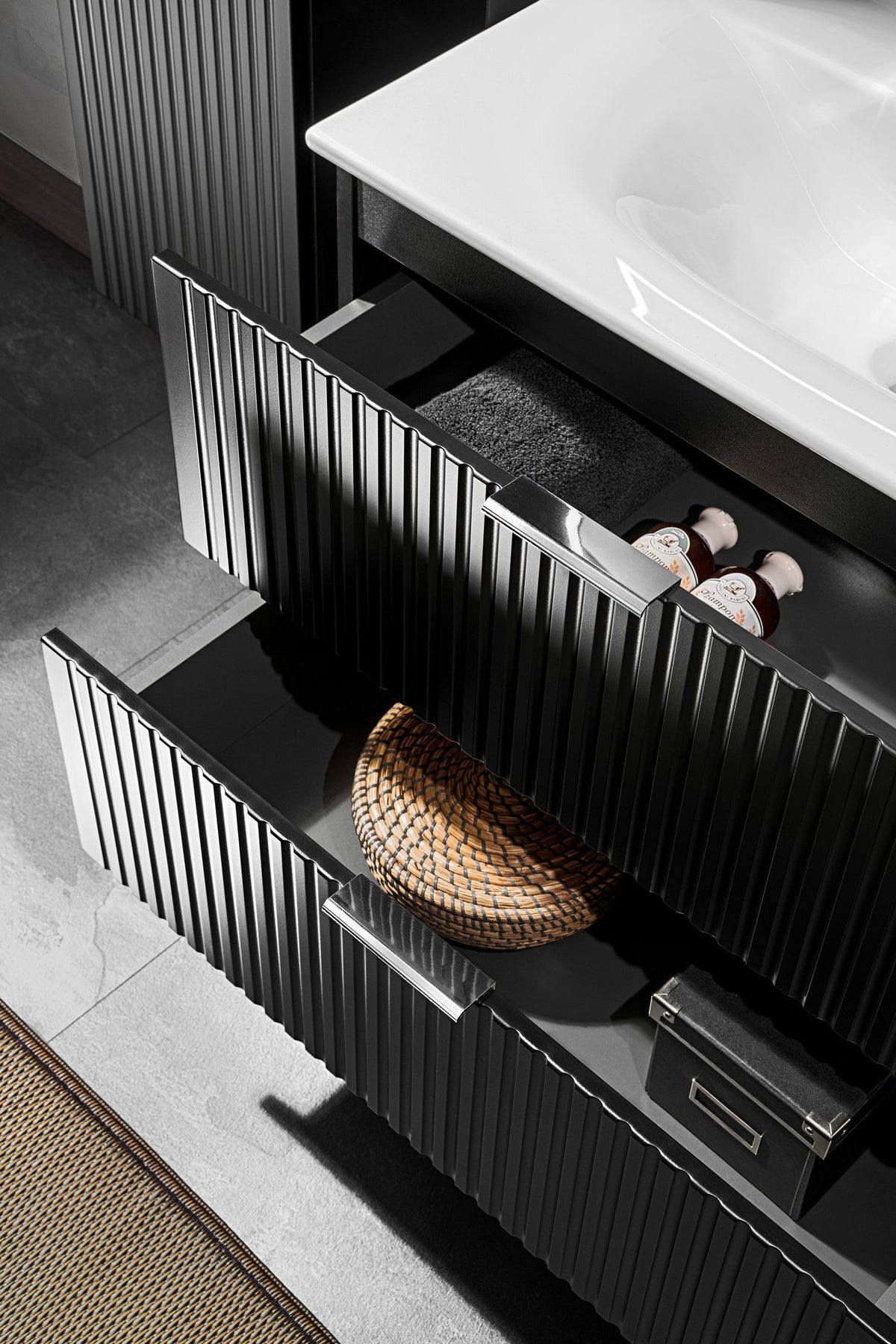 Adel Black Vanity Unit Set 100 / 120 / 140 cm – Configure Your Bathroom