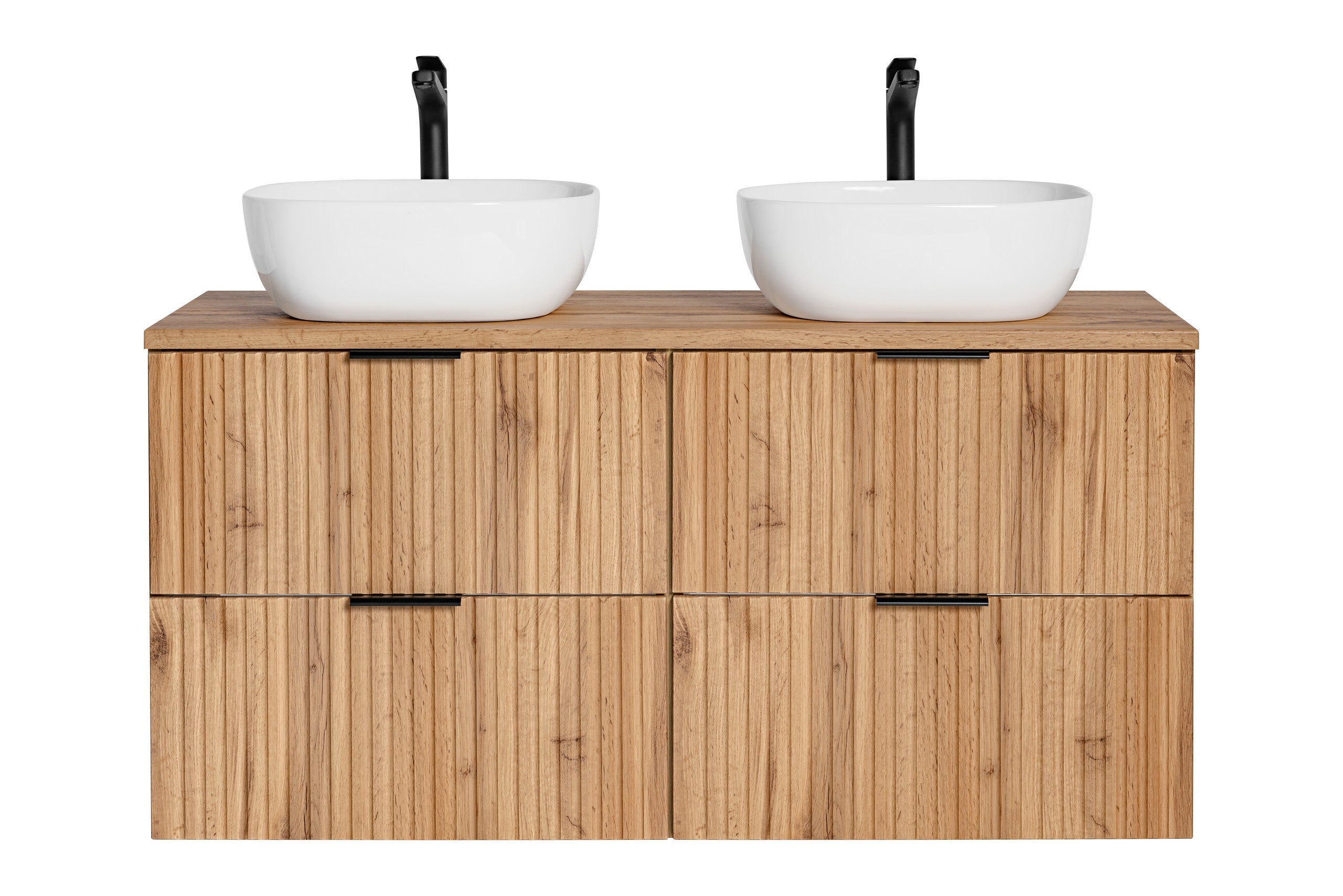 Adel Oak Bathroom with High Cabinet Smile 120 cm SET-ADO B