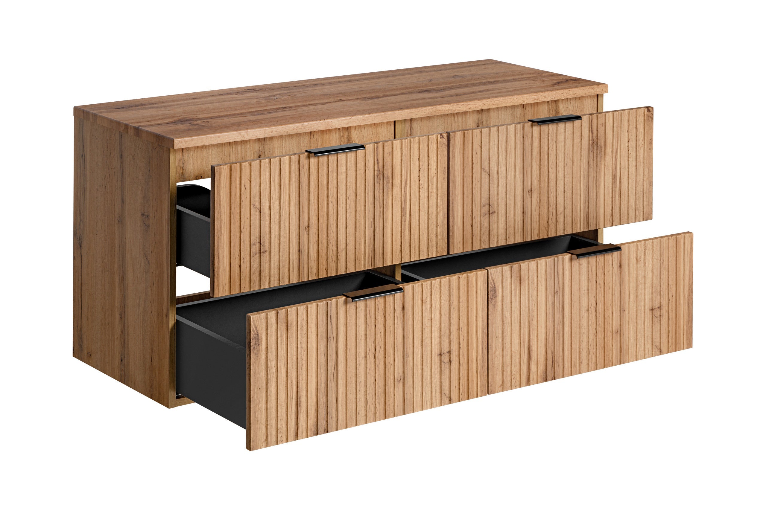 Adel Eiche Badezimmerschrank Smile 120 cm SET-ADO B