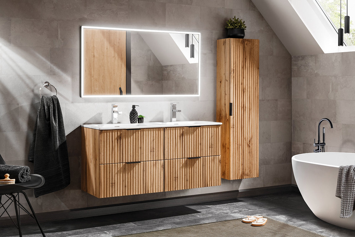 Adel Wotan Oak Vanity Unit Set 100 / 120 / 140 cm – Configure Your Bathroom