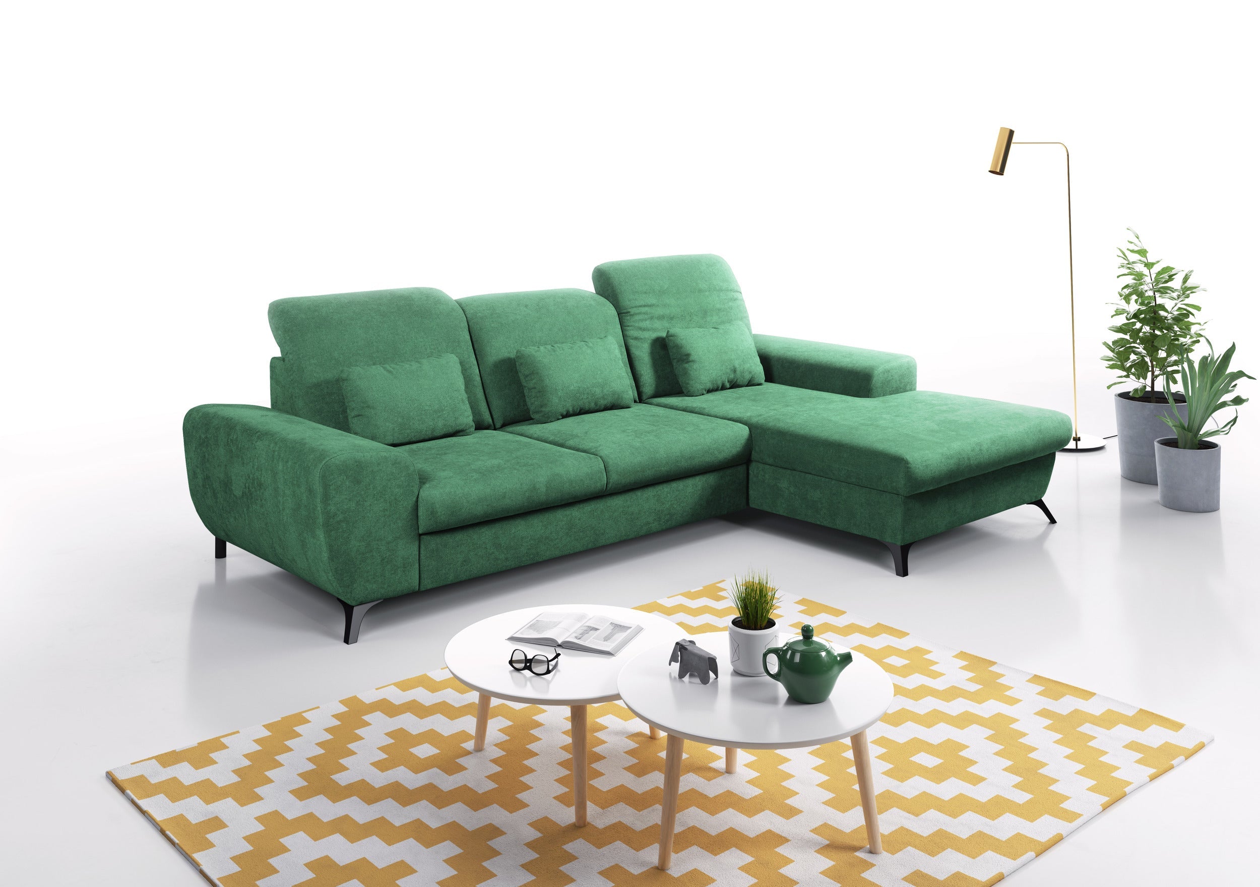 Lask ALTA Corner Sofa – 279.5 x 164 cm – Left or Right Configuration