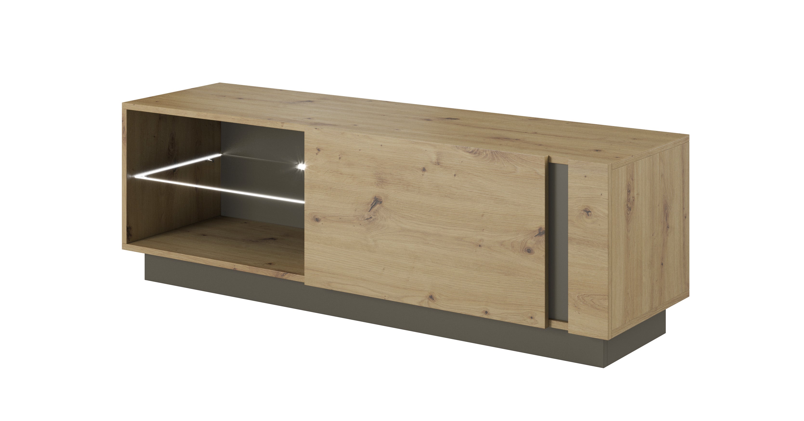 Lask ARCO TV Stand 138 – 138.1 x 40 x 45.5 cm – Artisan Oak