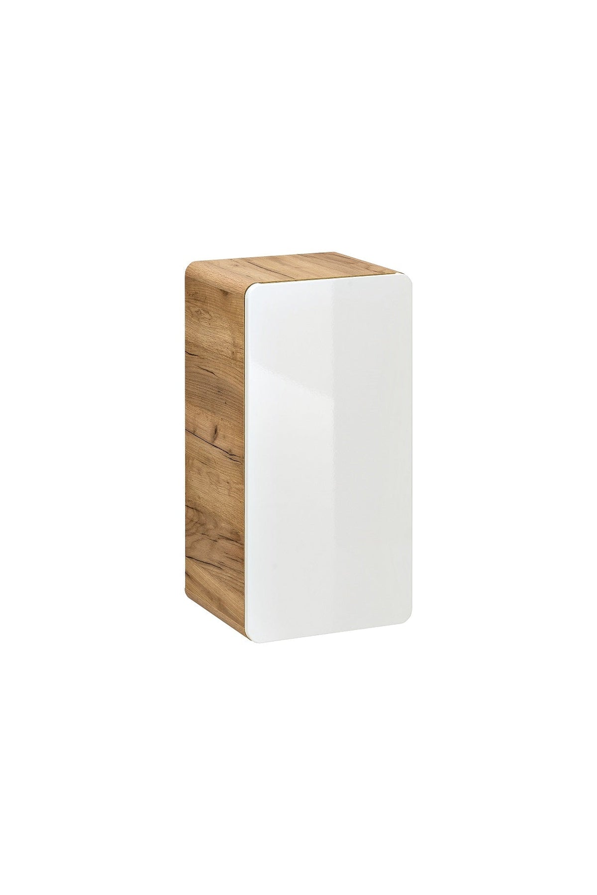 Waschtischunterschrank Aruba – Craft Oak / Weiß Hochglanz | 40 & 50 cm | Build Your Bathroom
