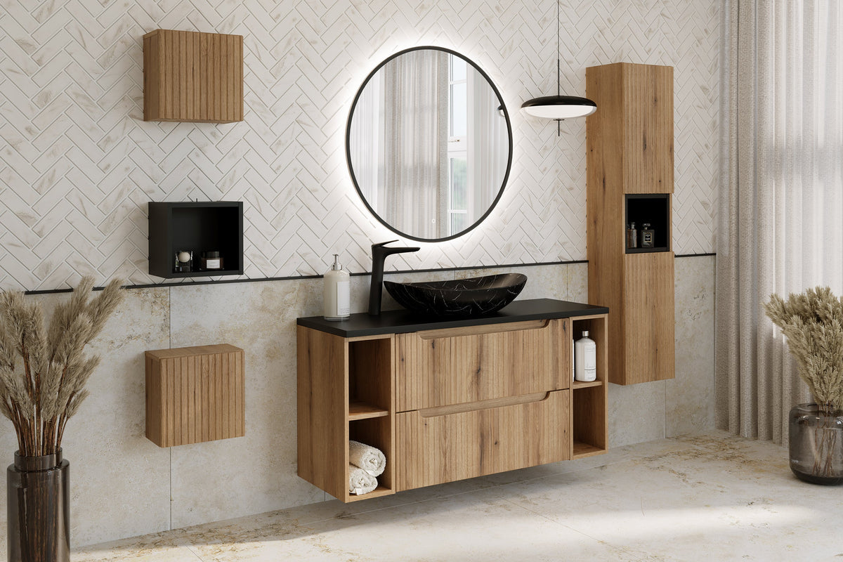 Nova Coast Evoke Qubik Offenes Wandregal – Coast Evoke Eiche, 27 cm