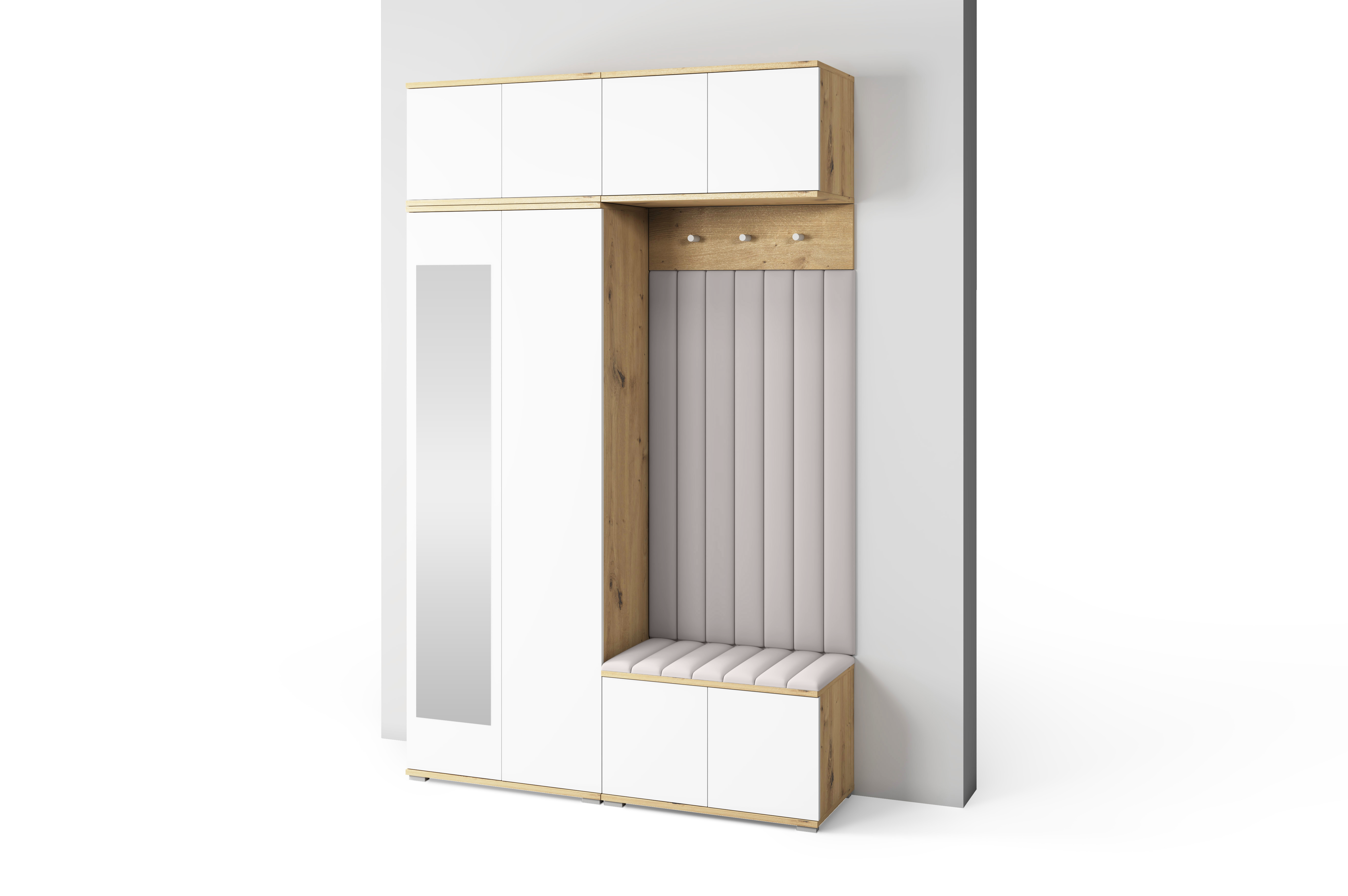 PK Sevilla 9 Hallway Wardrobe -Upholstered Panels in Various Colours