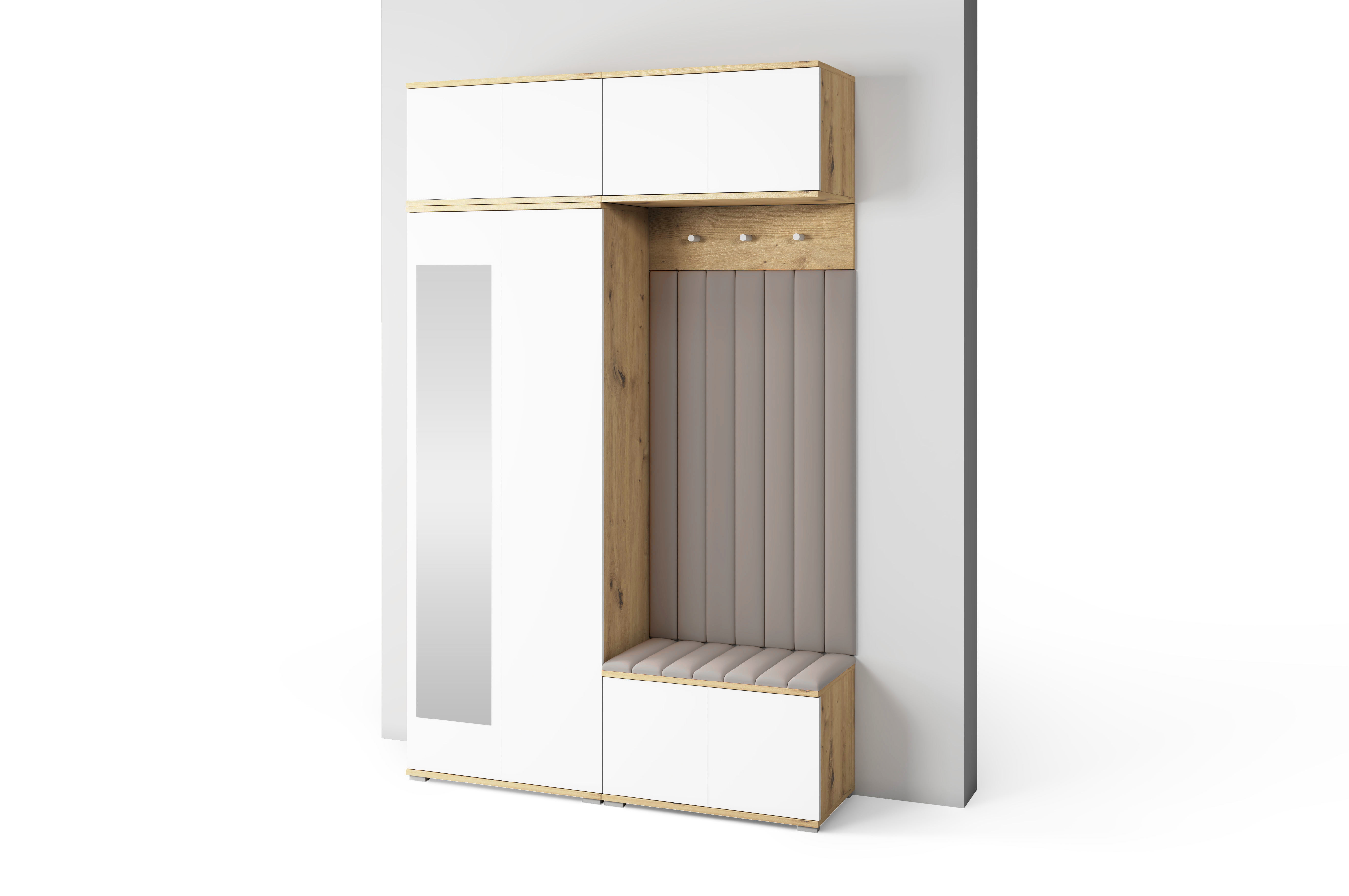 PK Sevilla 9 Hallway Wardrobe -Upholstered Panels in Various Colours