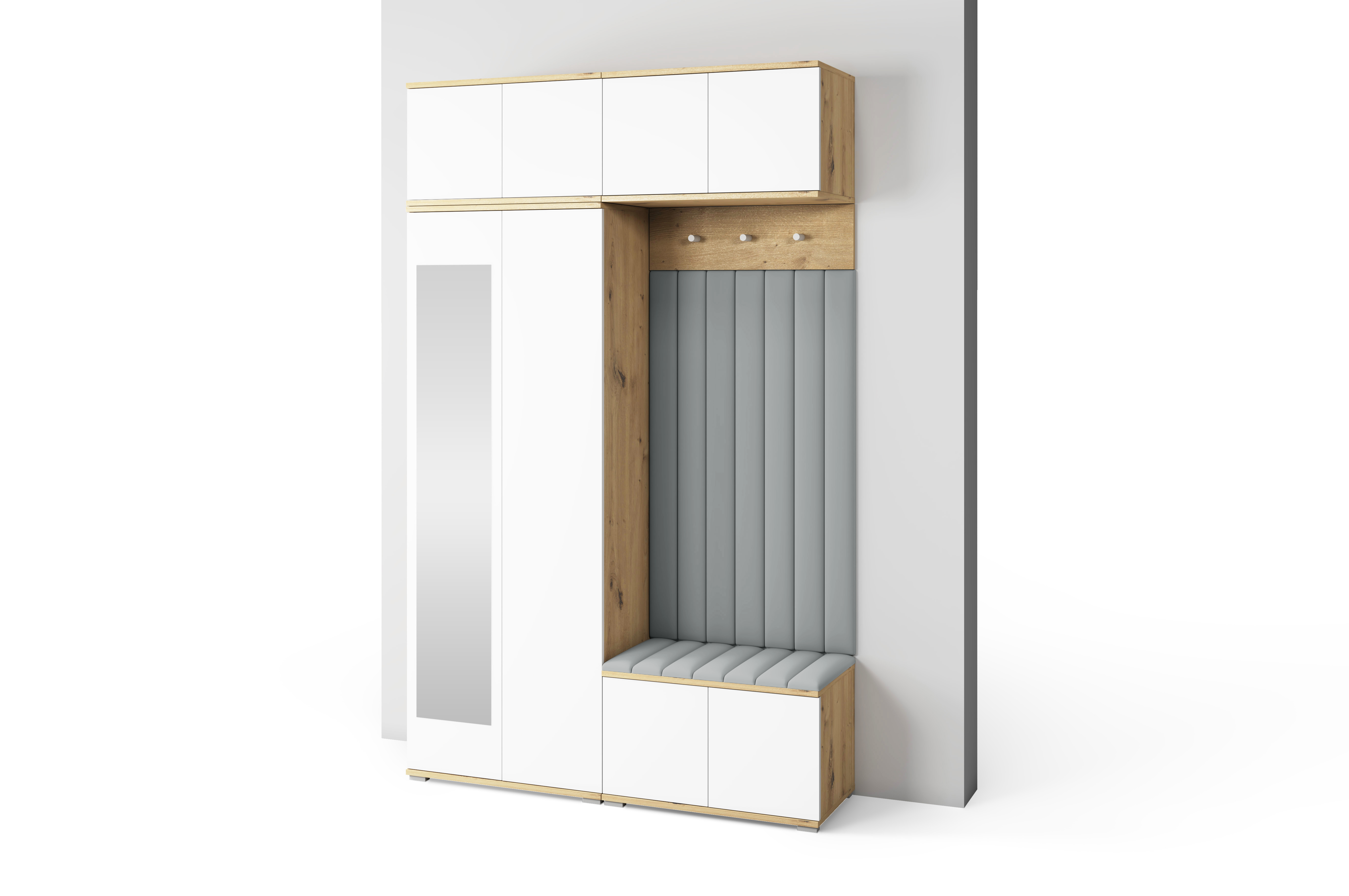 PK Sevilla 9 Hallway Wardrobe -Upholstered Panels in Various Colours